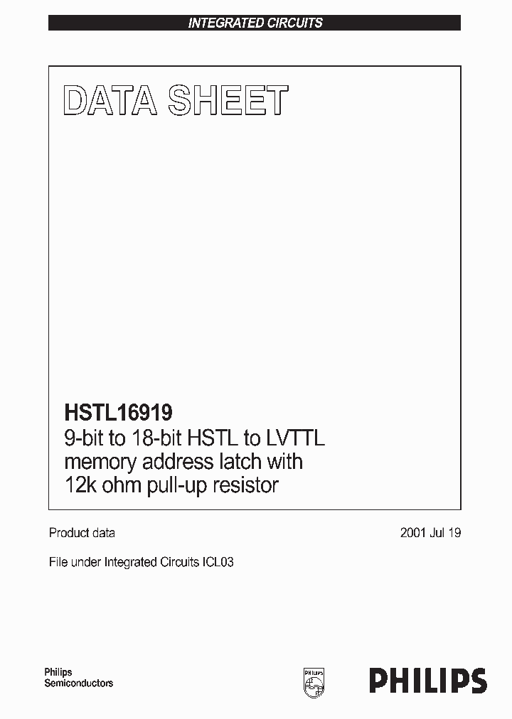 HSTL16919DGG_5160757.PDF Datasheet