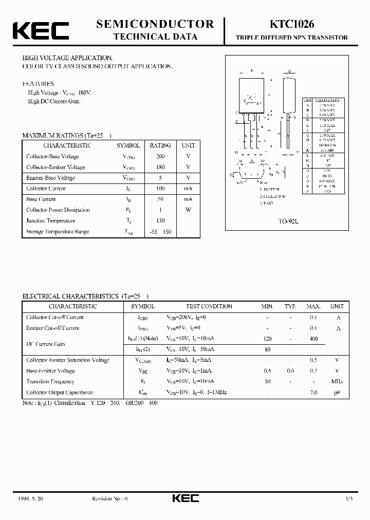 KTC1026_5166089.PDF Datasheet