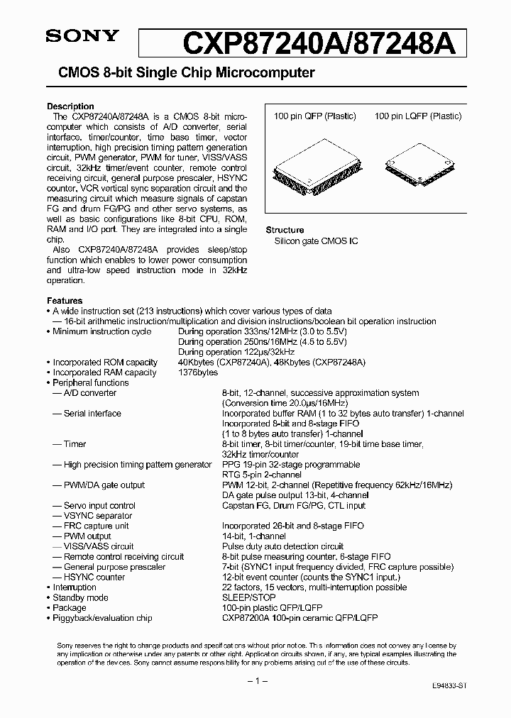 CXP87248A_5178427.PDF Datasheet