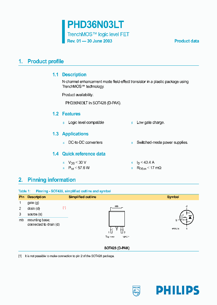 PHD36N03LT_5185628.PDF Datasheet