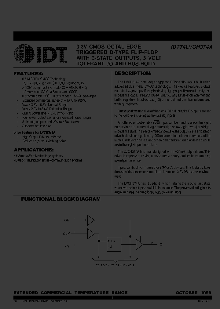 IDT74LVCH374ASO_5195352.PDF Datasheet
