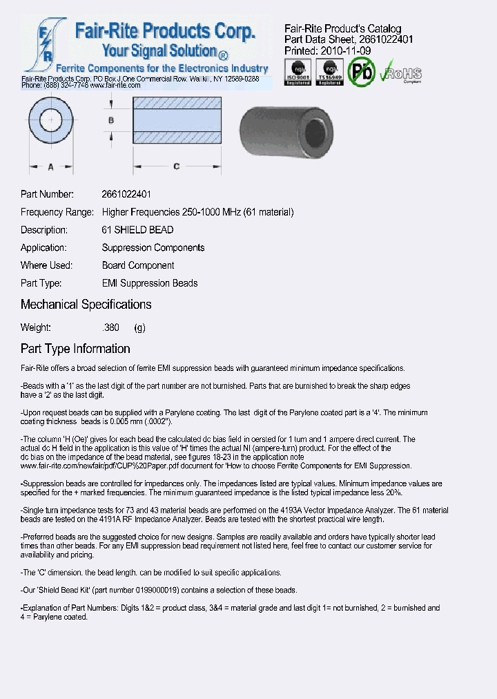 2661022401_5199345.PDF Datasheet