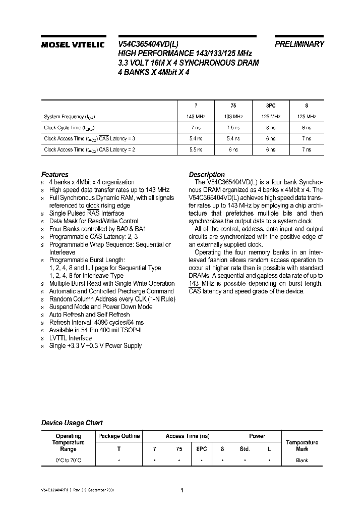 V54C365404VD_5204437.PDF Datasheet