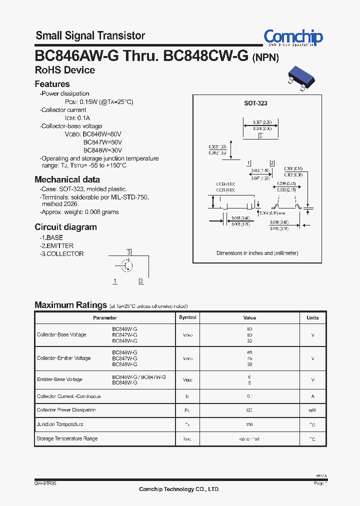 BC848AW-G_5205215.PDF Datasheet