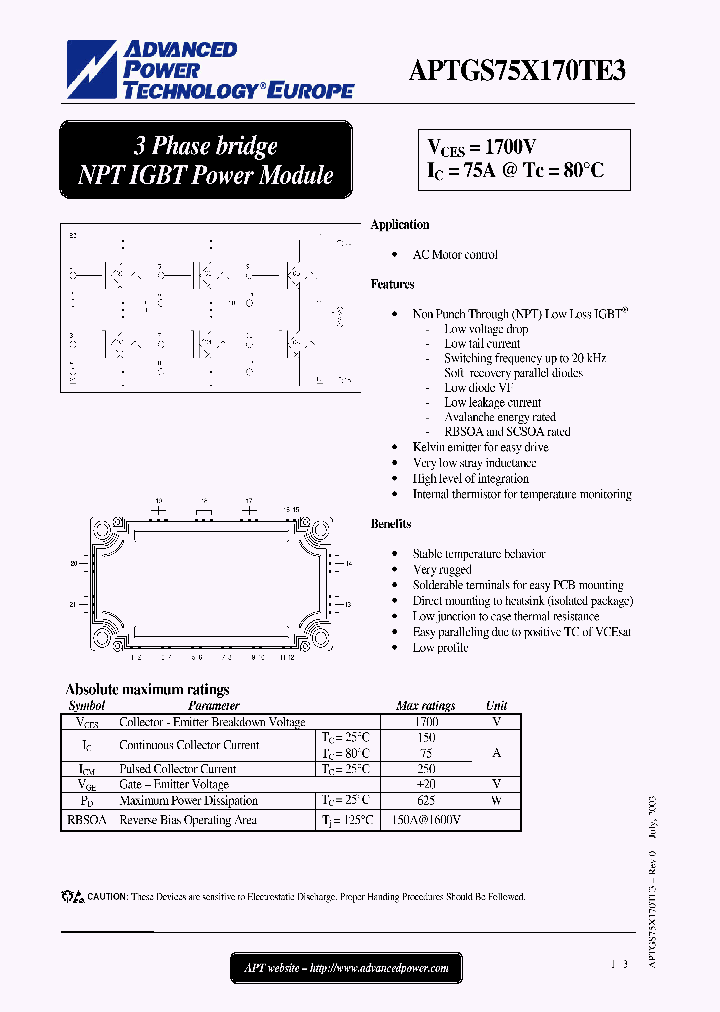 APTGS75X170TE3_5207284.PDF Datasheet