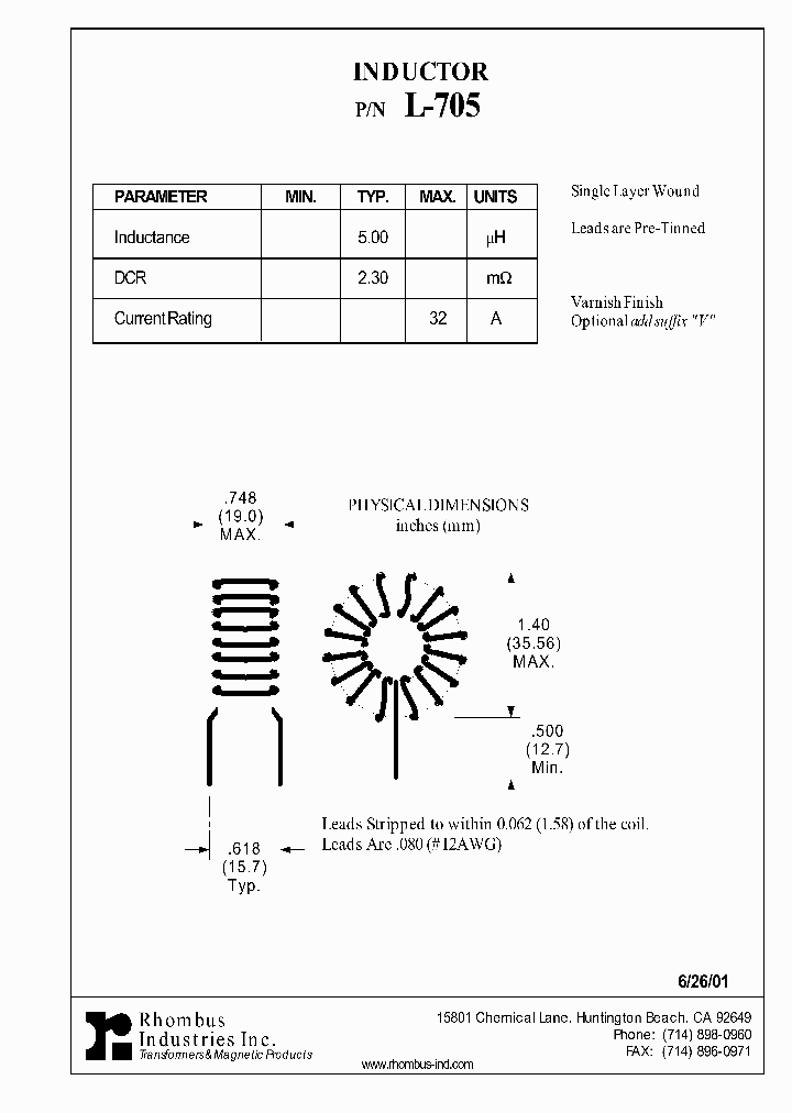 L-705_5211677.PDF Datasheet