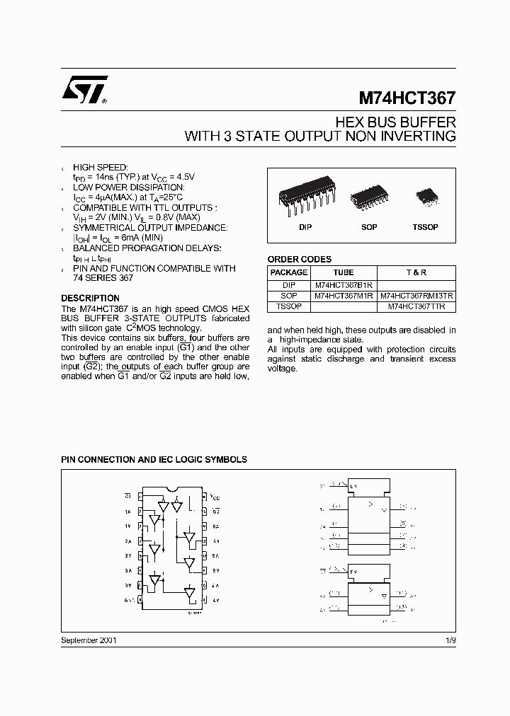 M74HCT367RM13TR_5232092.PDF Datasheet