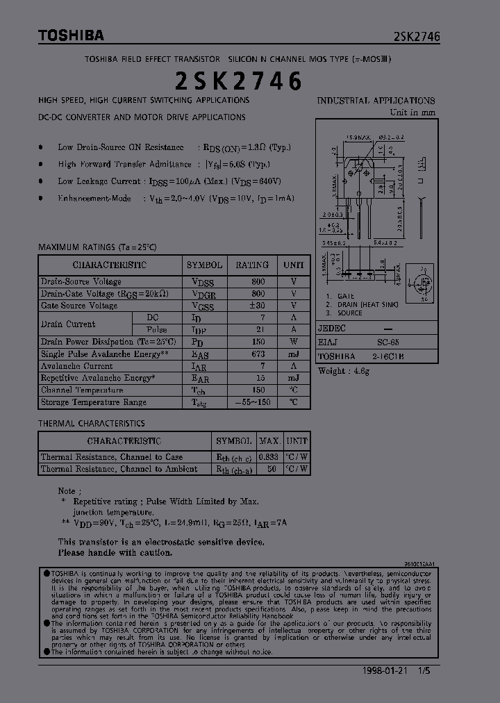 2SK2746_5240939.PDF Datasheet