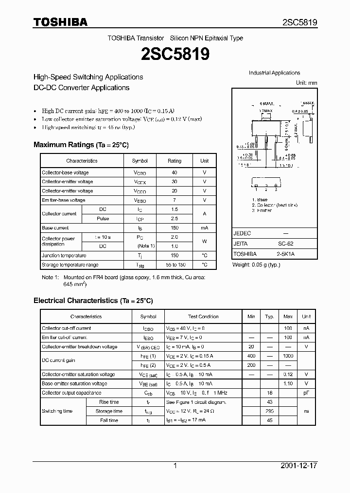 2SC5819_5290913.PDF Datasheet