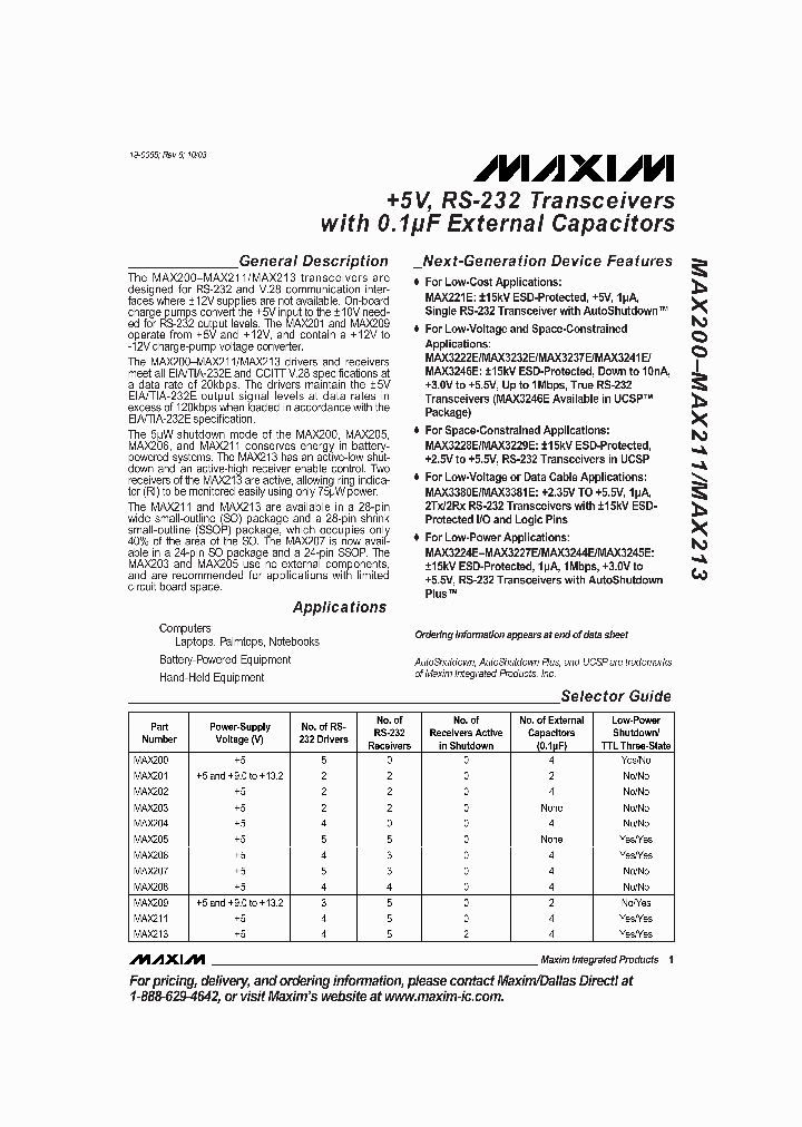 MAX207CAGT_5303649.PDF Datasheet