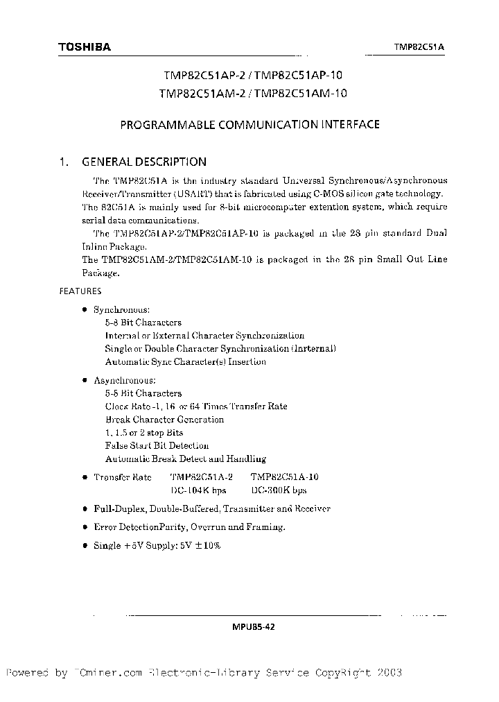 TMP82C51AP-8_5310944.PDF Datasheet
