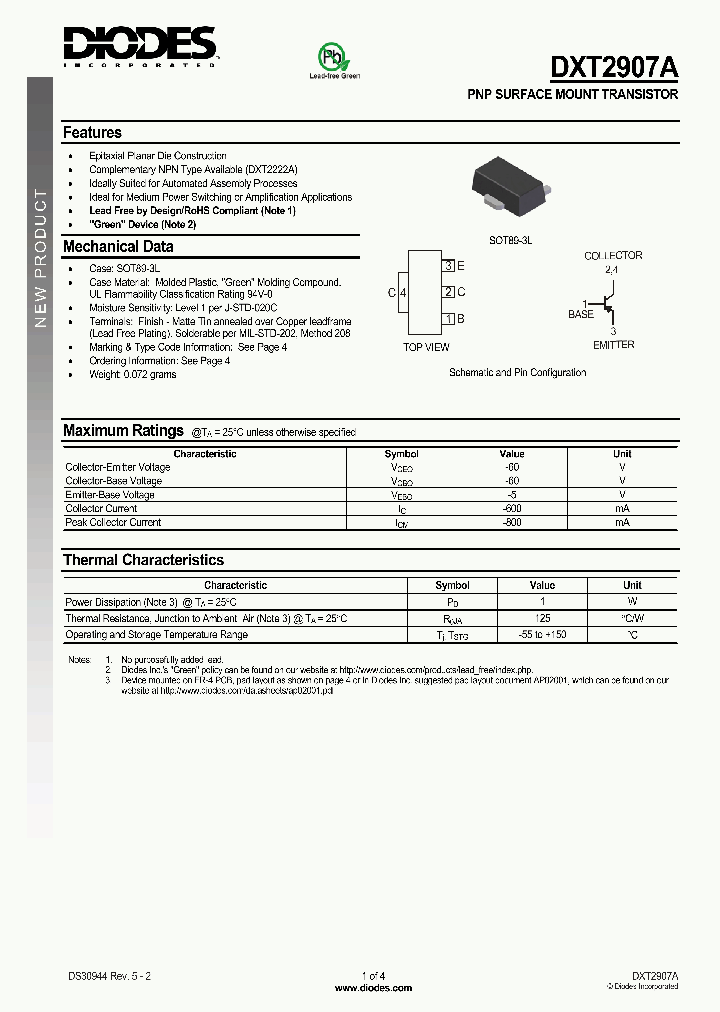 DXT2907A_5319304.PDF Datasheet