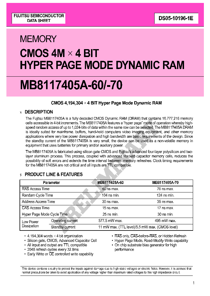 MB8117405A-70_5327995.PDF Datasheet