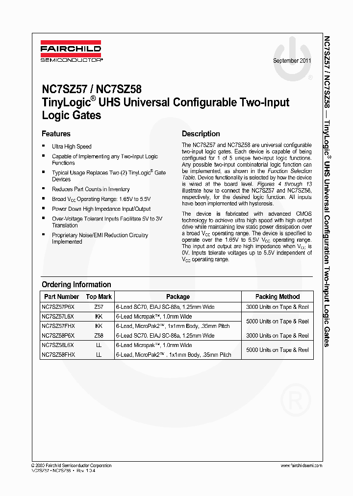 NC7SZ57FHX11_5324823.PDF Datasheet