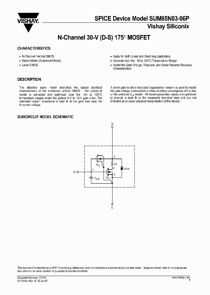 SUM85N03-06P07_5341308.PDF Datasheet