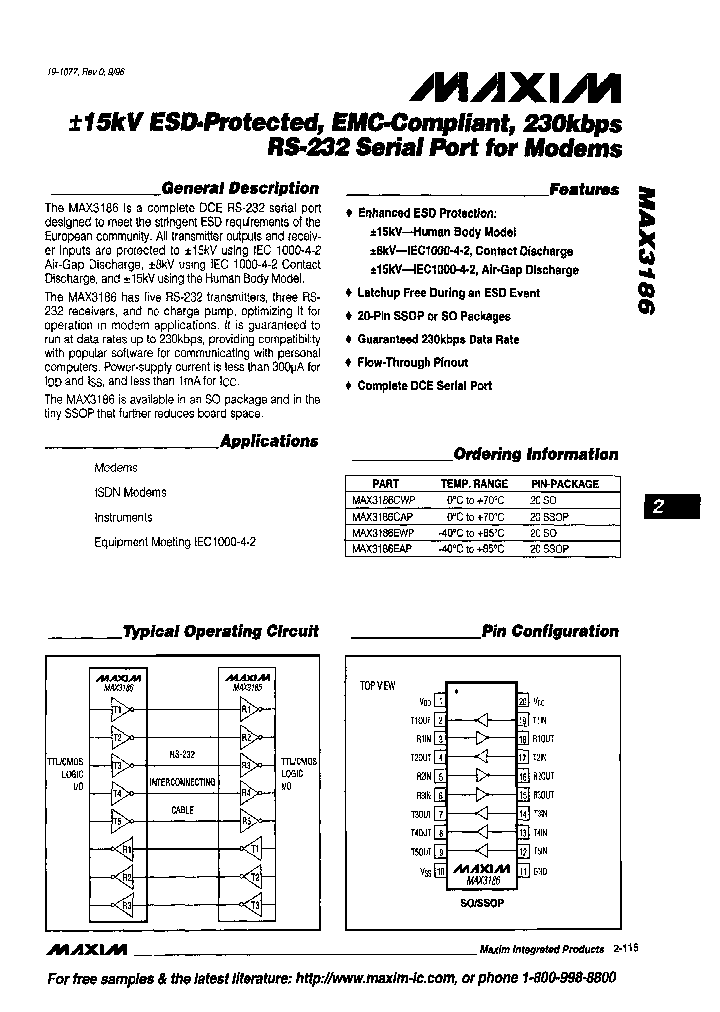 MAX3186CAP_5351993.PDF Datasheet