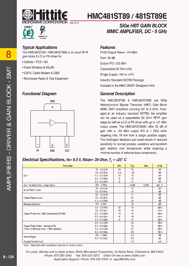 HMC481ST8910_5353633.PDF Datasheet