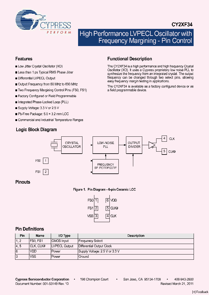CY2XF34FLXIT_5355536.PDF Datasheet