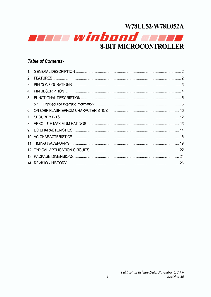 W78LE52_5355836.PDF Datasheet