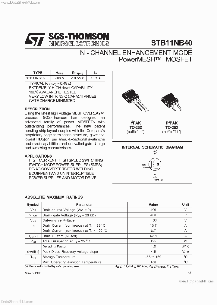 STB11NB40_5362224.PDF Datasheet