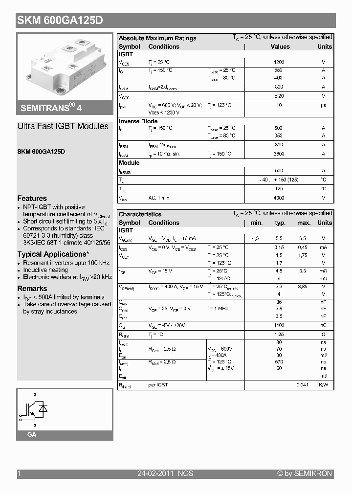 SKM600GA125D11_5364161.PDF Datasheet