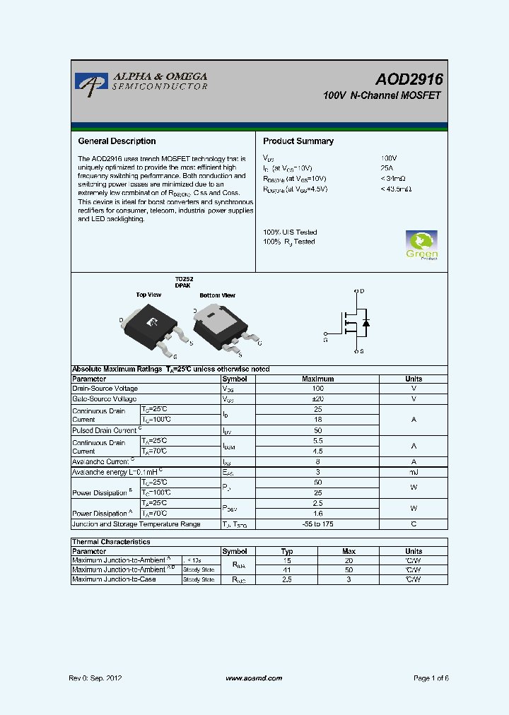 AOD2916_5366489.PDF Datasheet