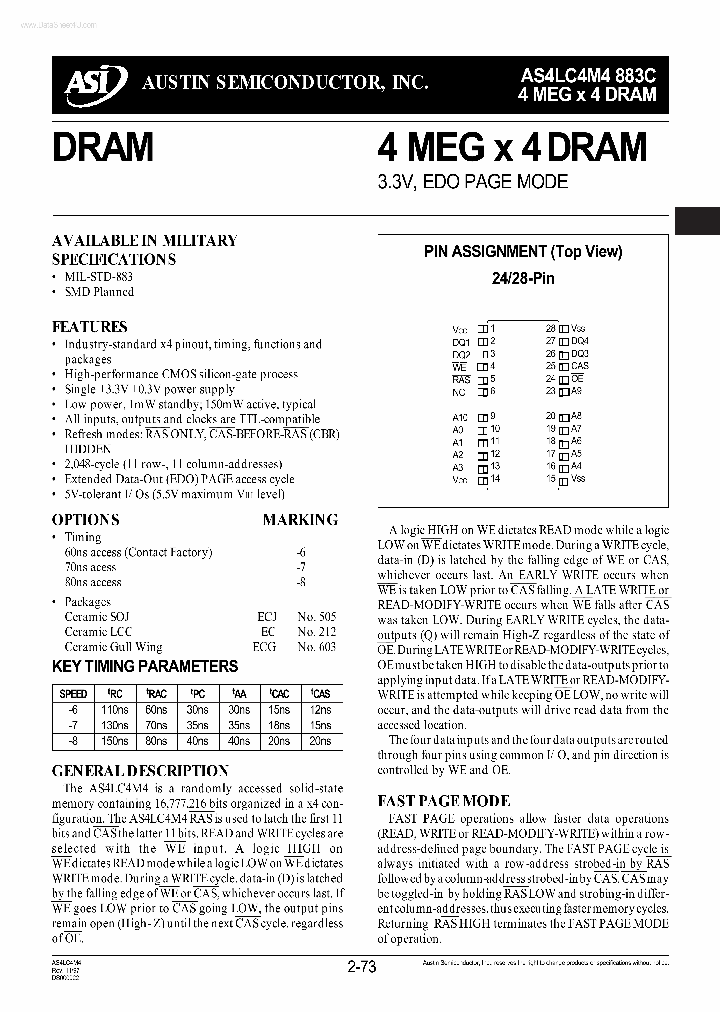 AS4LC4M4883C_5367121.PDF Datasheet