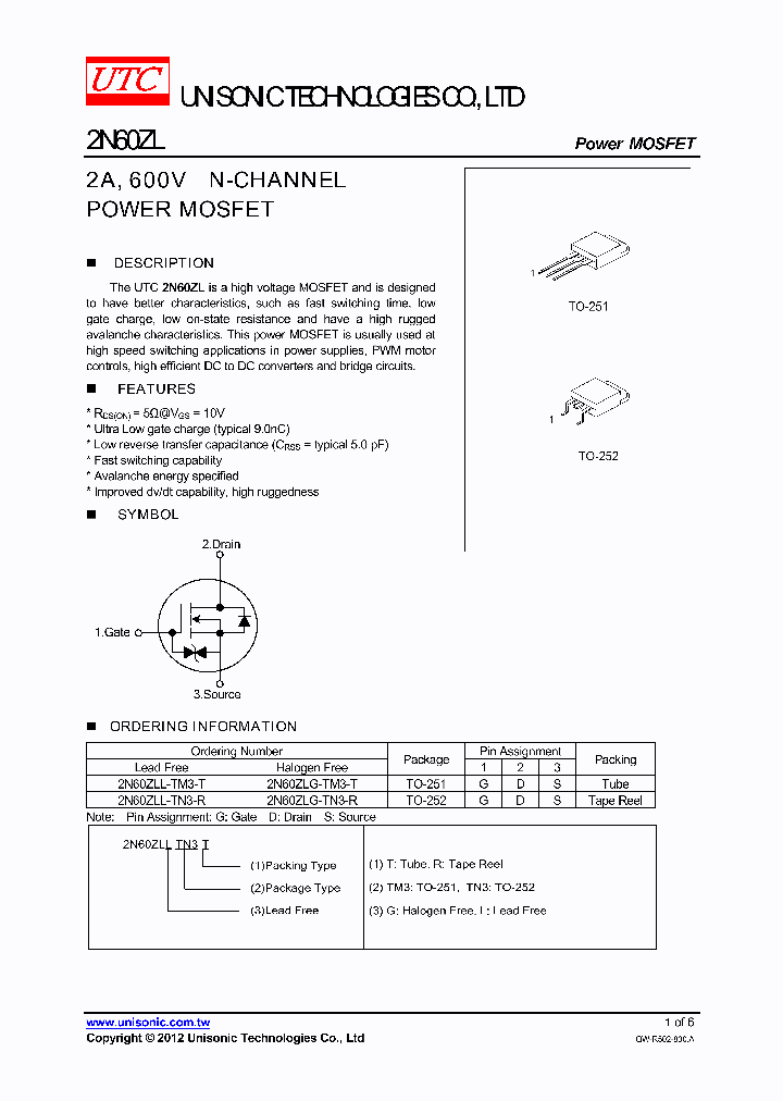 2N60ZLL-TM3-T_5368829.PDF Datasheet
