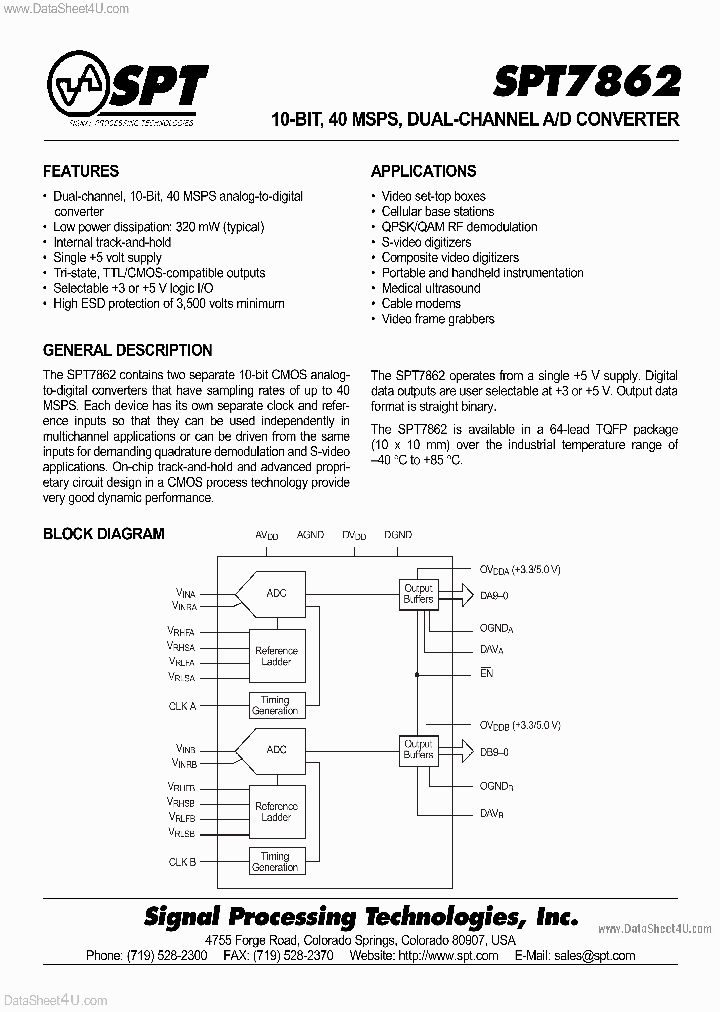 SPT7862_5370275.PDF Datasheet