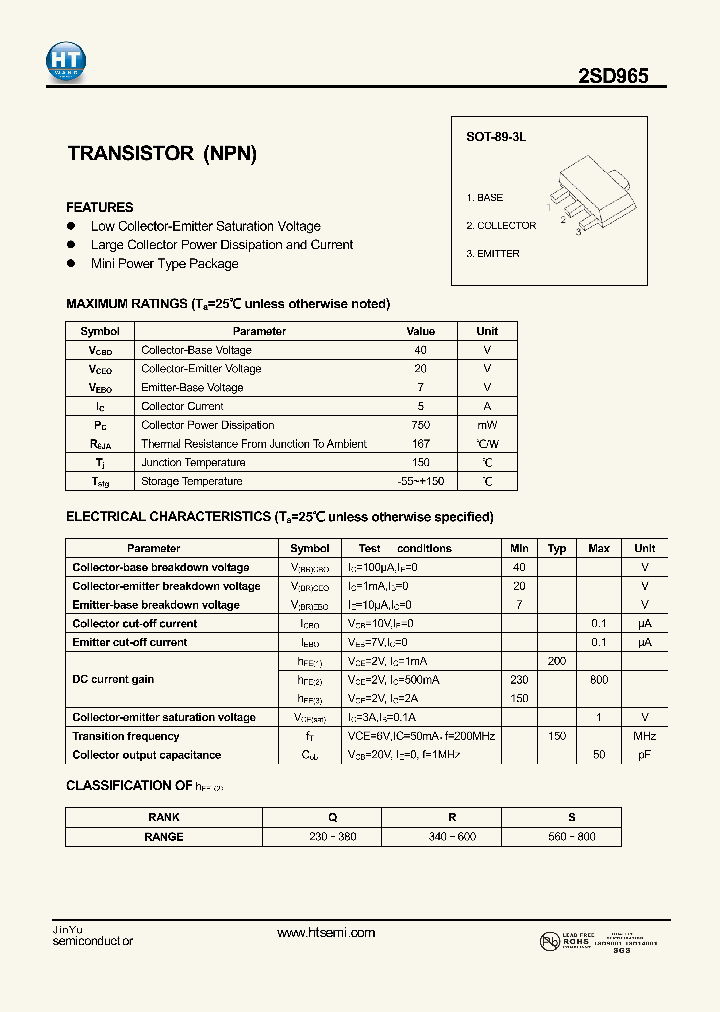 2SD965_5373181.PDF Datasheet