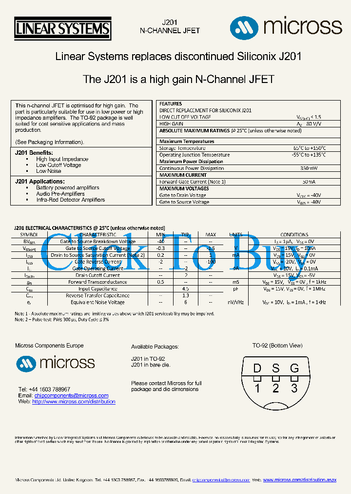 J201TO-92_5375873.PDF Datasheet