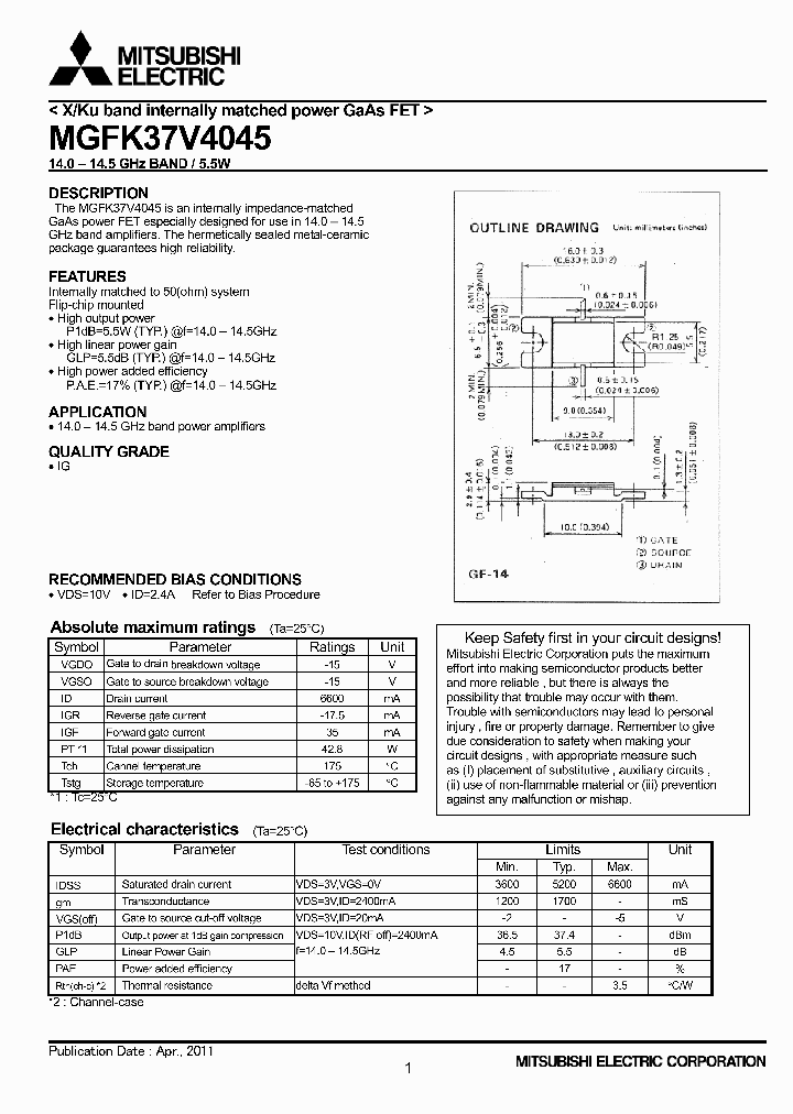 MGFK37V4045_5384949.PDF Datasheet