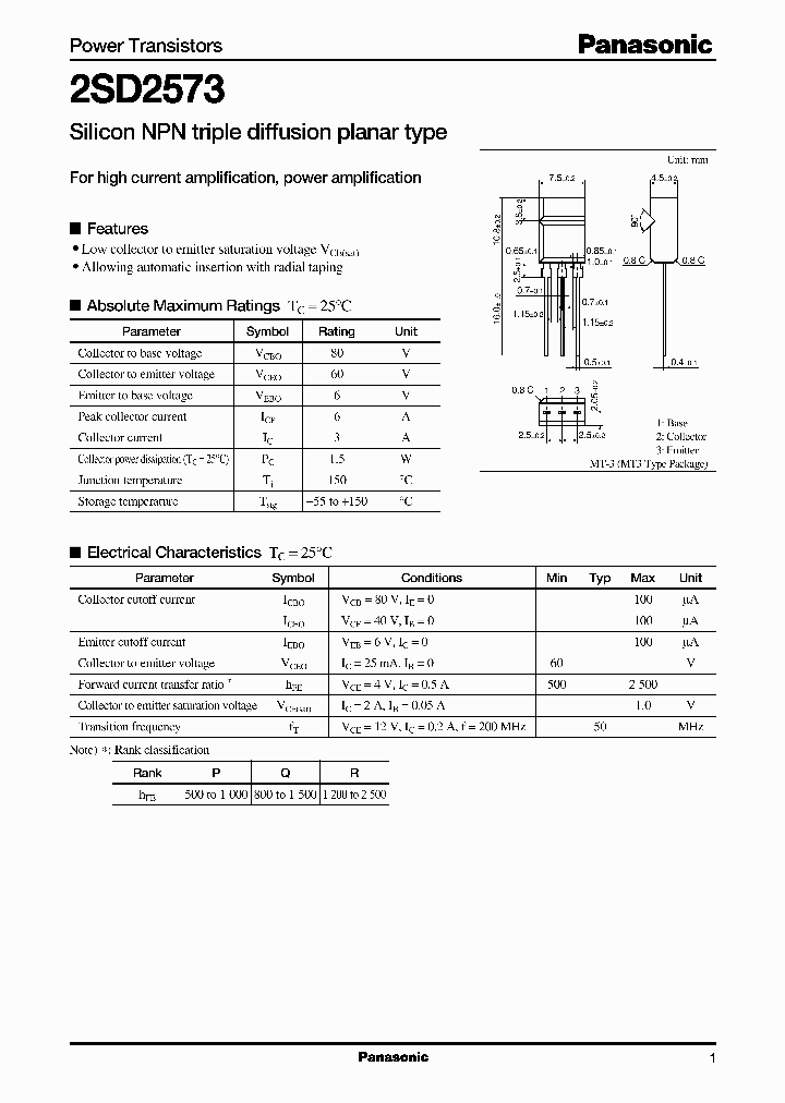 2SD2573P_5387903.PDF Datasheet