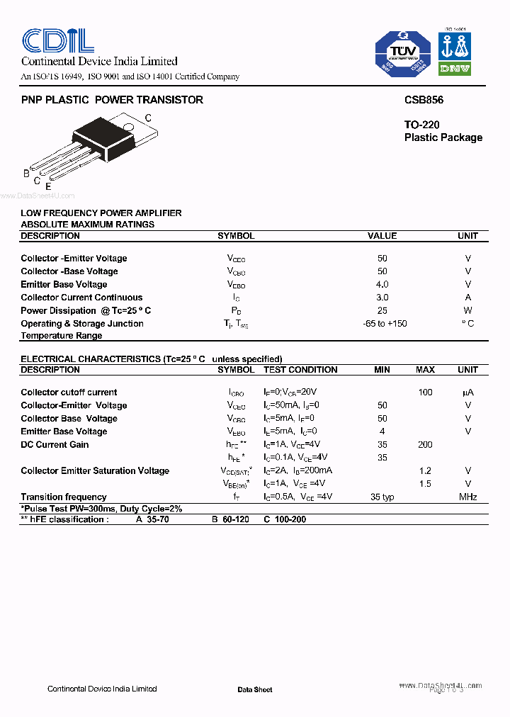 CSB856_5389315.PDF Datasheet