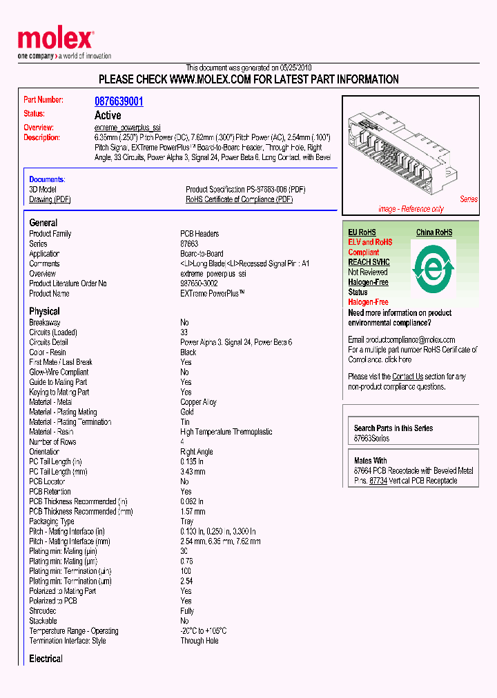 87663-9001_5389518.PDF Datasheet