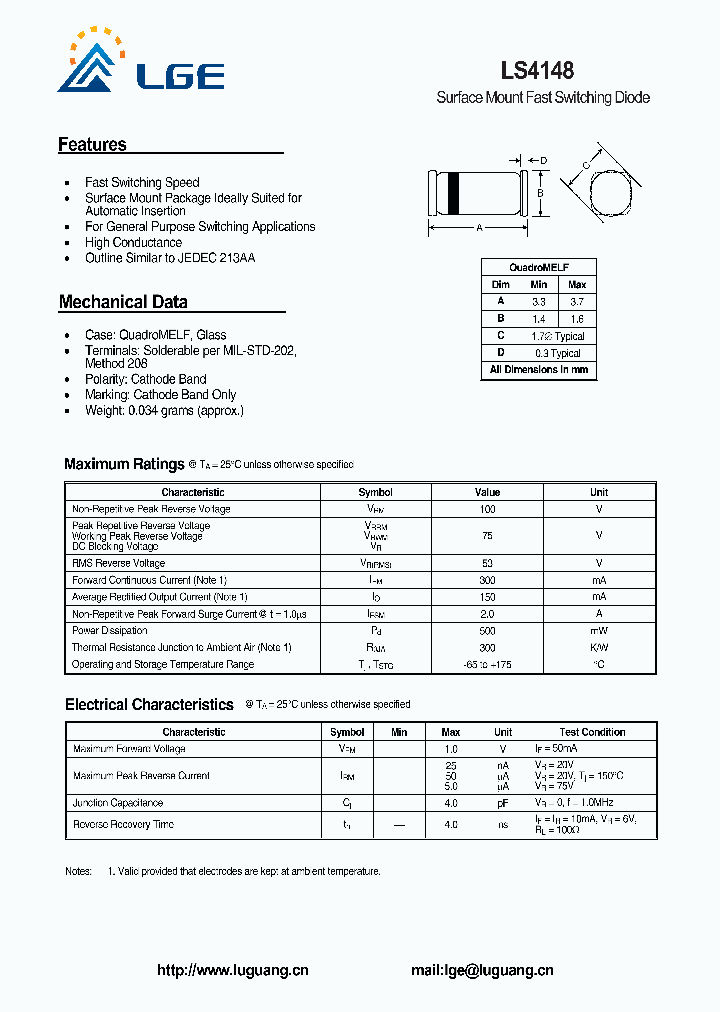 LS4148_5390461.PDF Datasheet