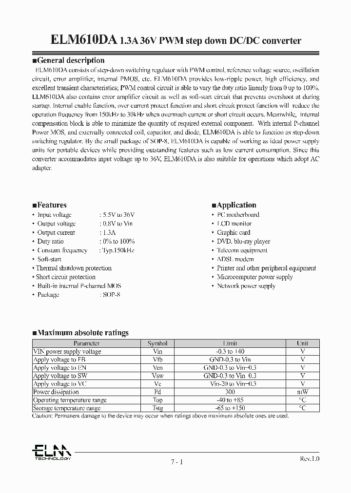 ELM610DA_5393069.PDF Datasheet