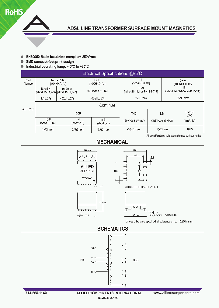 AEP131SI_5403675.PDF Datasheet