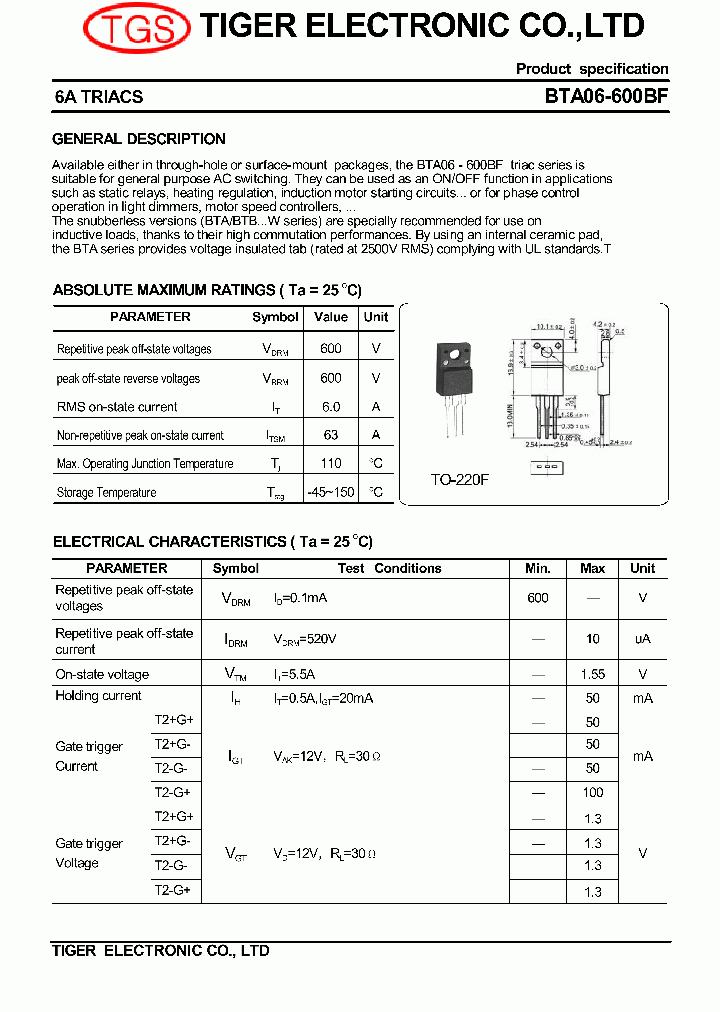 BTA06-600BF_5405596.PDF Datasheet