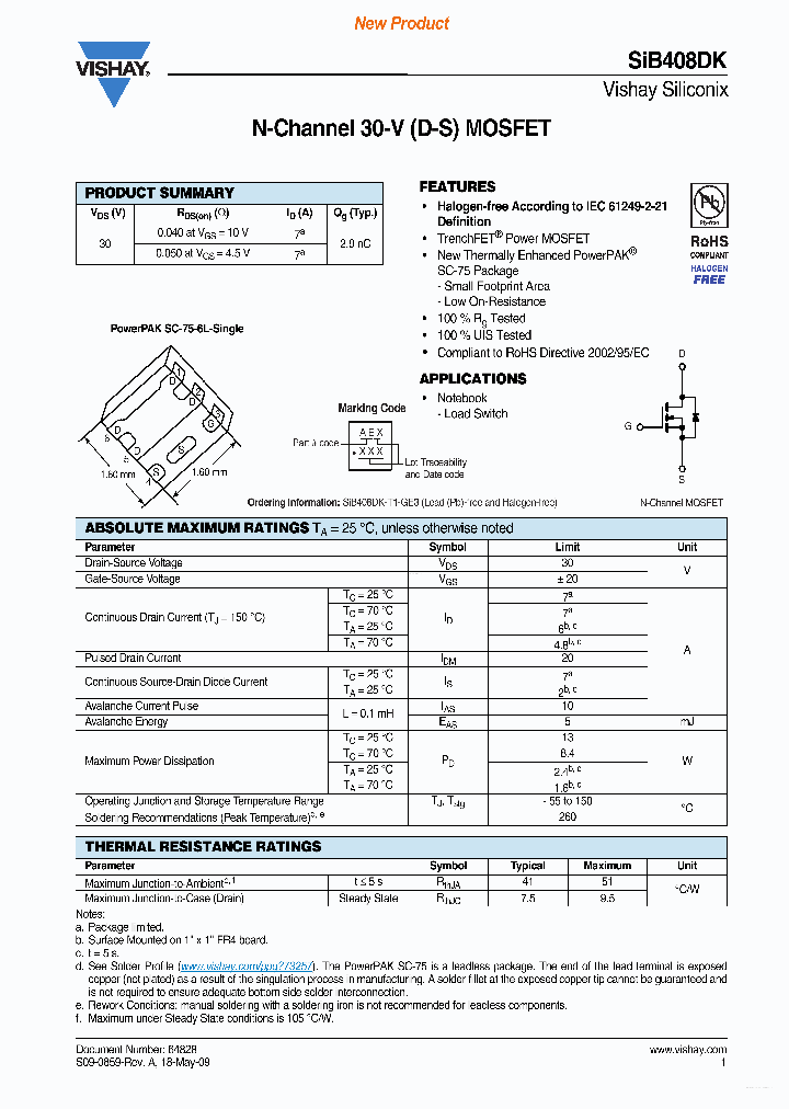 SIB408DK_5416008.PDF Datasheet