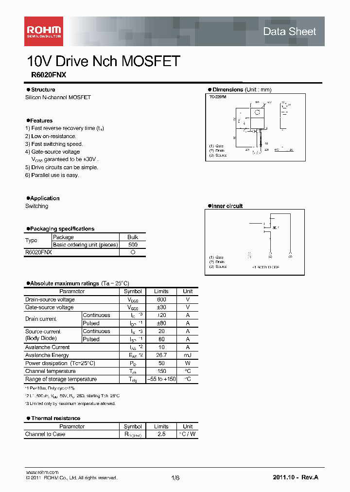 R6020FNX_5417095.PDF Datasheet