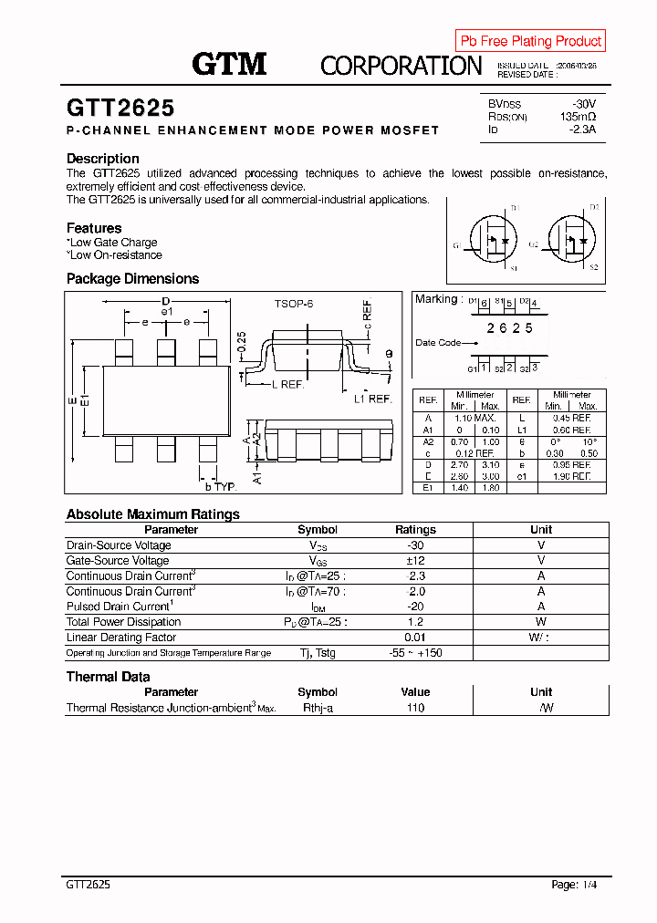 GTT2625_5421018.PDF Datasheet