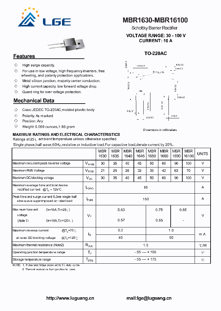 MBR1635_5423798.PDF Datasheet