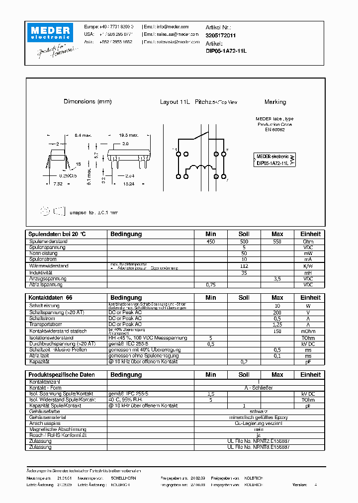 DIP05-1A72-11LDE_5439199.PDF Datasheet