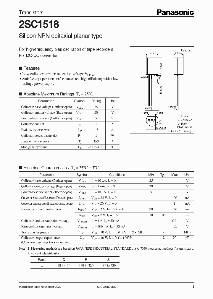 2SC1518_5443310.PDF Datasheet