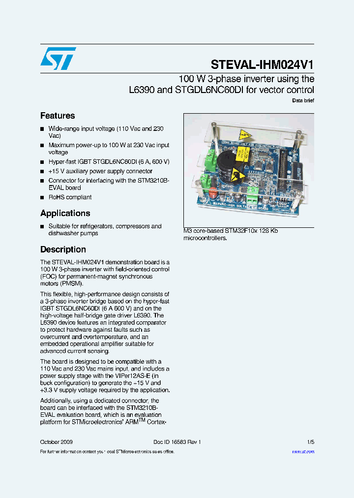 STEVAL-IHM024V1_5450036.PDF Datasheet
