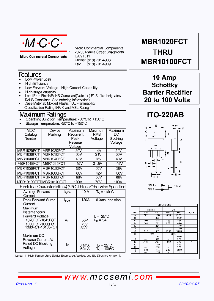 MBR1020FCT10_5453091.PDF Datasheet