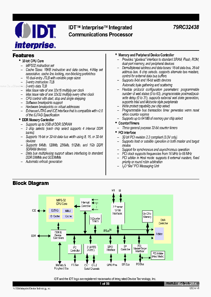 79RC32K438_5454369.PDF Datasheet