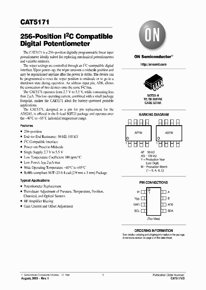 CAT5171TBI-00GT3_5454690.PDF Datasheet