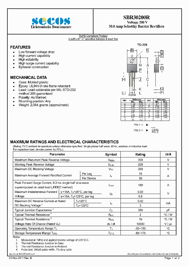 SBR30200R11_5467517.PDF Datasheet